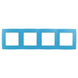 12-5004-28 ЭРА Рамка на 4 поста, Эра12, голубой