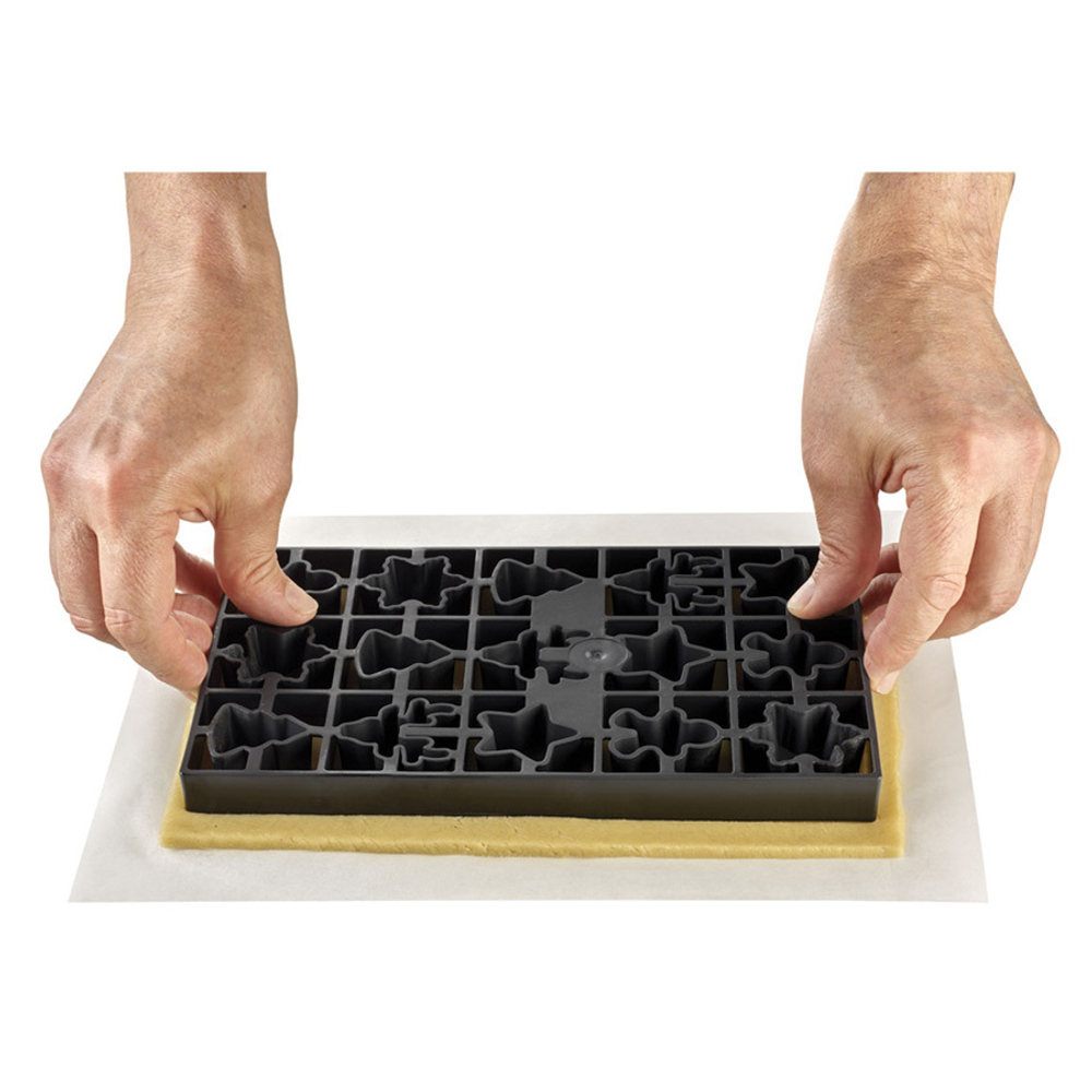 Форма для приготовления печенья Silikomart Winter Holiday 24х15х2см