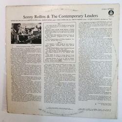 Винтажная виниловая пластинка LP Sonny Rollins Sonny Rollins And The Contemporary Leaders (Югославия 1982)
