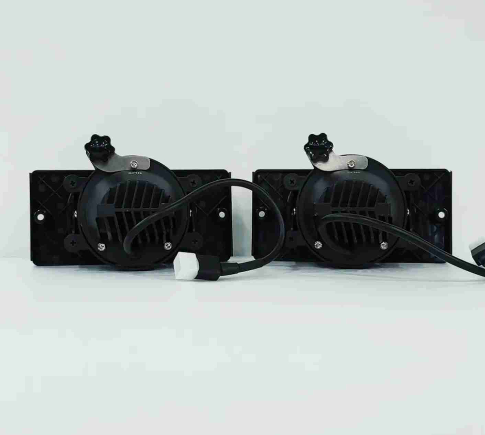 2111 - Б.-Желтый / ПТФ WD-2111 с регулировкой (белый, жёлтый свет) для ВАЗ 2110-2115, Камаз, светодиодные противотуманные фары, LZ (2 шт. / комплект)