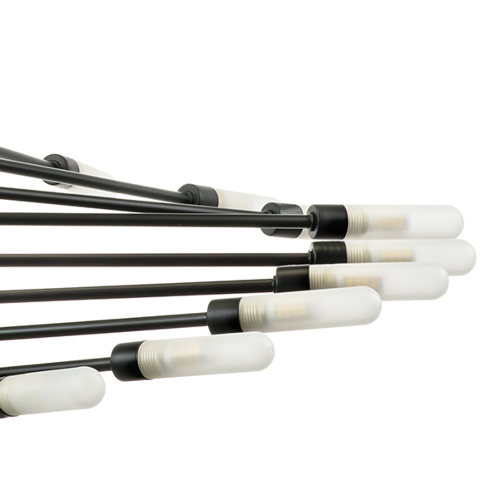 733247 Люстра RAGNO 24х40W G9 ЧЕРНЫЙ МАТОВЫЙ