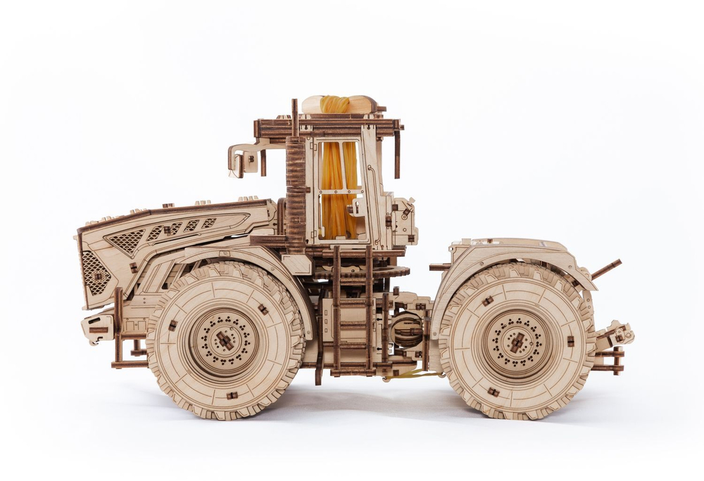 Конструктор деревянный 3D EWA Трактор Кировец К-7М