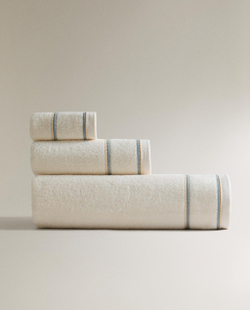 Zara Home Полотенце для лица и рук из хлопка, слоновая кость · 4585/013