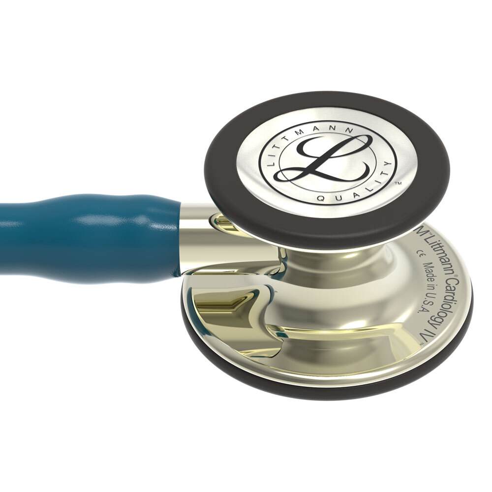 Стетоскоп Littmann Cardiology IV, морская волна, акустическая головка цвета шампанское (6190)