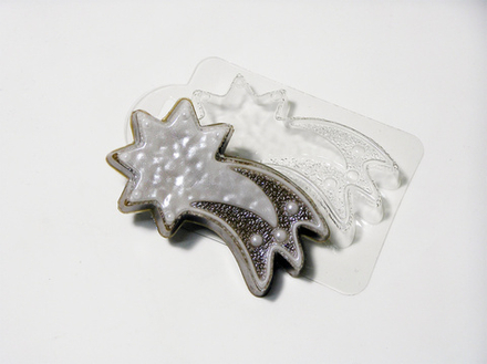 Пластиковая форма для шоколада "Падающая звезда"