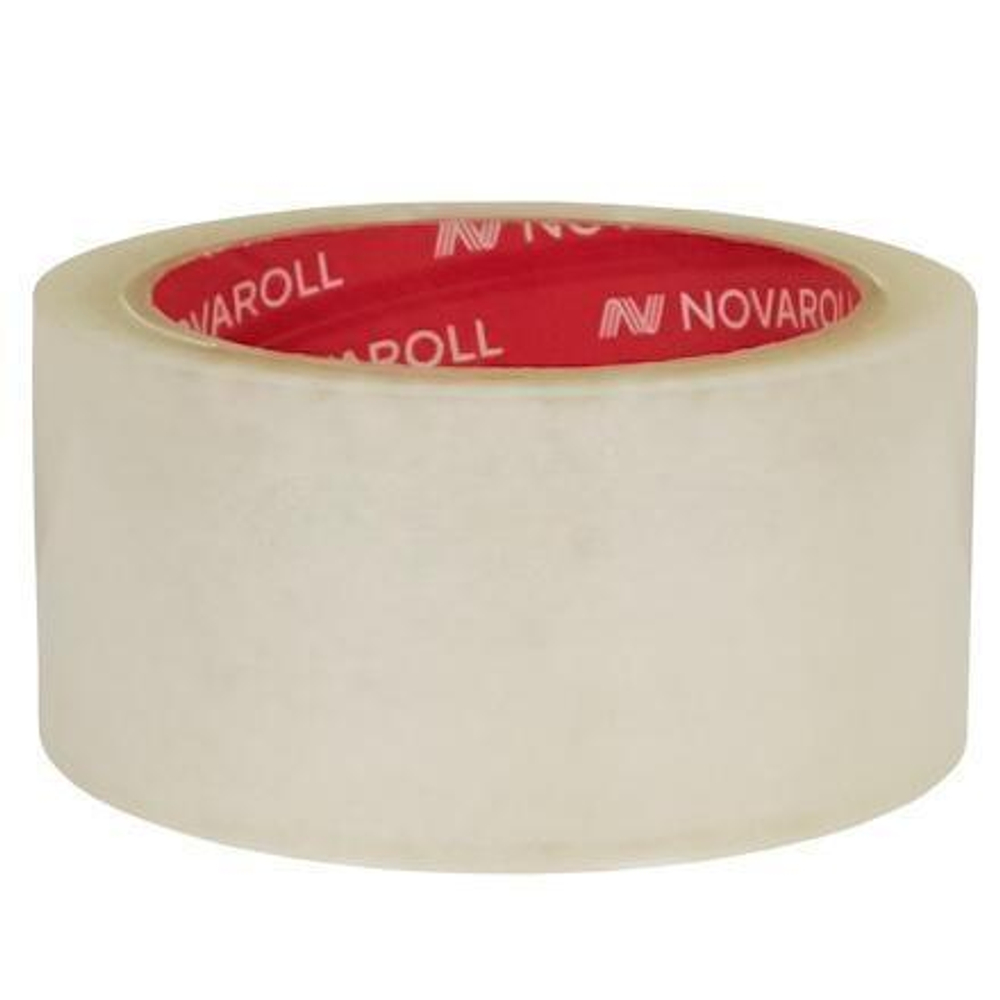 Лента клейкая (40 мкм) 48 мм х 66 м прозрачная "NOVAROLL 203" арт.0120-334Х (6/36 шт.)