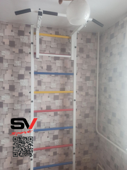 Монтаж шведской стенки Sv Sport в пеноблочные, газоблочные стены