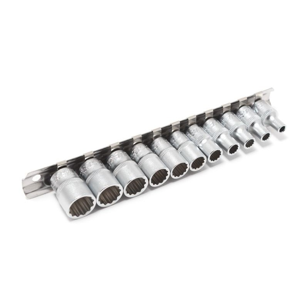 Головки SPLINE, набор 11предметов, 1/4" (4-13мм) Forsage 2111-9