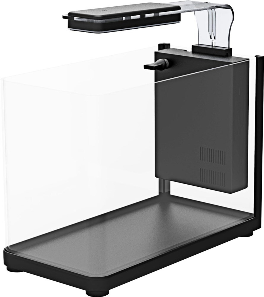 Аквариум Atman RGT-40 черный, 18 литров, 40,4х18,4х26 см (в комплекте внутренний фильтр, LED светиль