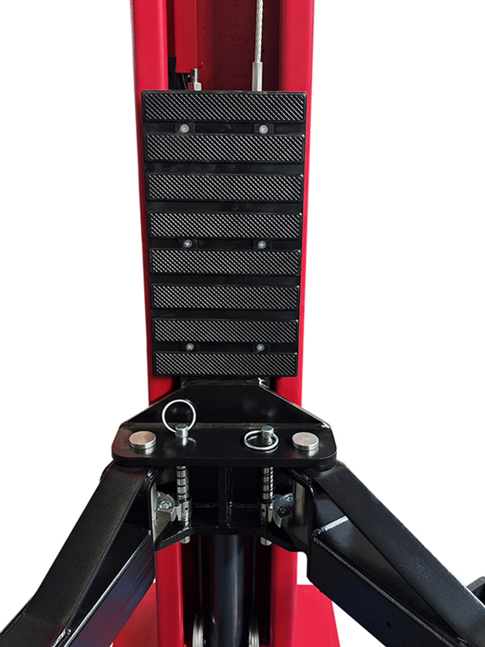 Подъемник электрогидравлический 4т 110-1900мм 2-х стоечный 220В ниж.синхрон. (электр. спуск) GTE