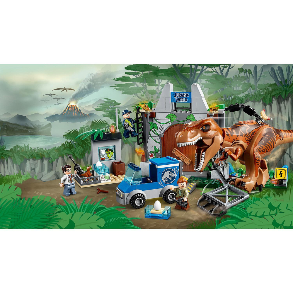 LEGO Juniors: Jurassic World — Побег ти-рекса 10758 — T. rex Breakout — Лего Джуниорс Подростки Мир юрского периода