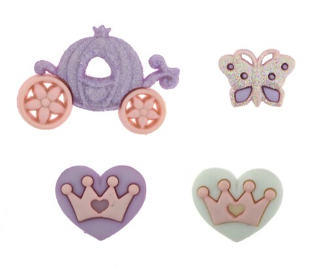 ТУБ.25 Пуговицы декоративные "Наша Принцесса"