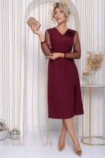 Платье Загадка ночи (бордовое) П12197-35 LT Collection