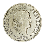 Switzerland, 5 Rappen, 1933 – Libertas Series, XF