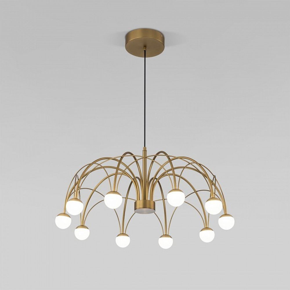 Люстра на штанге Eurosvet Ragno 90030/10 LED золото