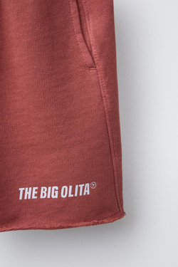 ZARA ШОРТЫ ИЗ МЯГКОЙ ТКАНИ С ЛОГОТИПОМ, РОЗОВЫЙ