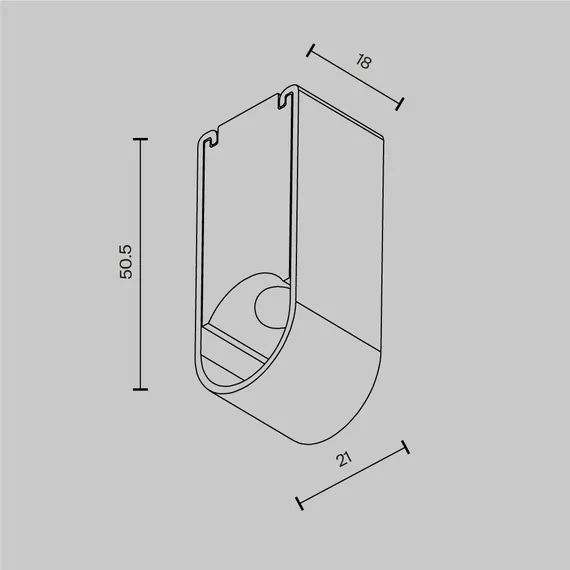 Фиксатор для накладного монтажа для системы Axity Technical ca010sm-b
