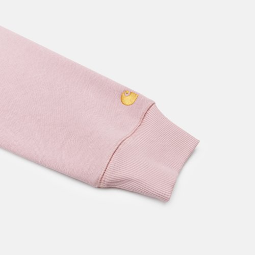 Толстовка мужская Carhartt WIP Chase Sweatshirt артикул:I033660_glassy_pink - купить в магазине Дайс