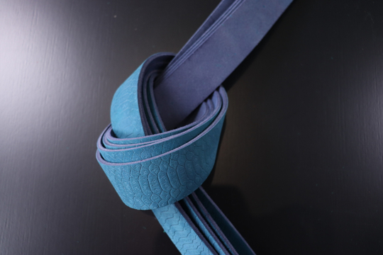 Ременная заготовка Шелк Голубая + Плита Королевская кобра