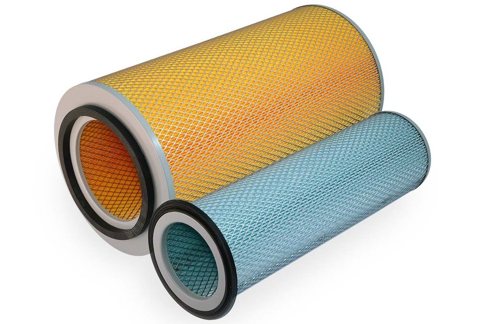 Фильтр воздушный двойной цилиндрический  Ricardo R6105ZDS1; TDK 84 -170 6LT(Ф1-213х125х400,Ф2-115х85х380)/Air filter