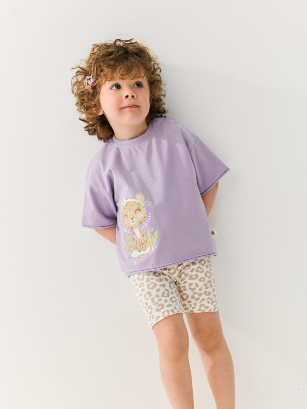 Велосипедки "Бежевый леопард" 0+