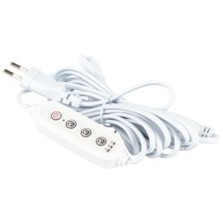 Разветвитель сетевой для линейных светильников ЭРА 3х IEC C5 3pin+timer на 3 точки с таймером 4, 8, 12H 2м