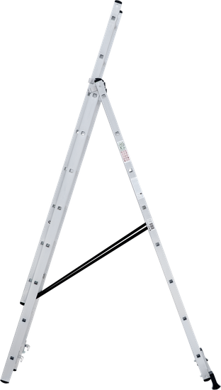 Лестница алюминиевая 3-х секционная 8 ступеней Новая высота NV1230 артикул 1230308