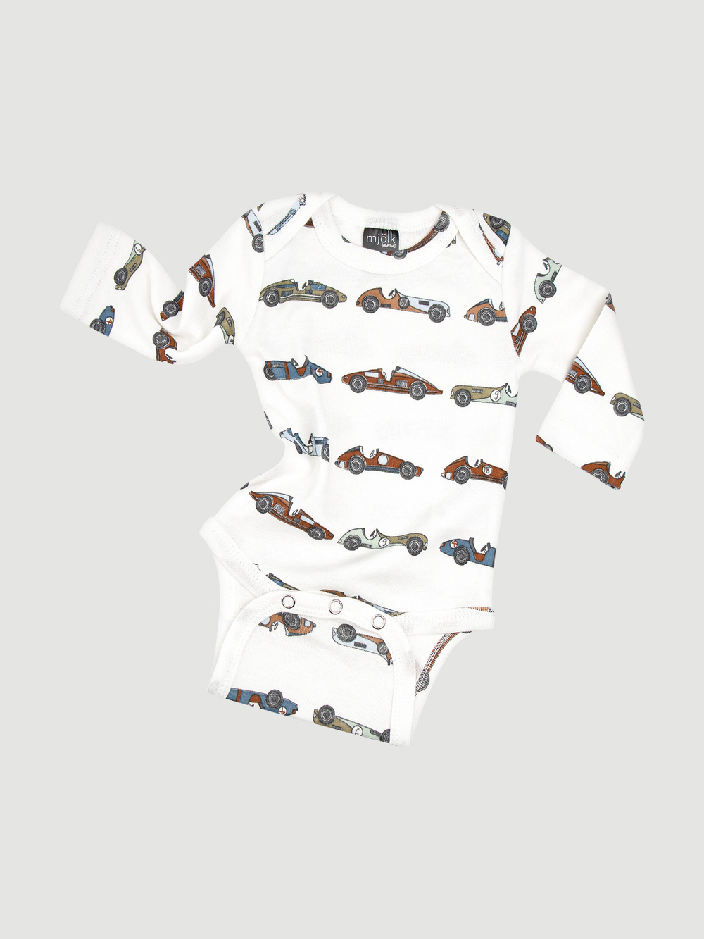 Боди Mjölk Retro Cars с длинным рукавом