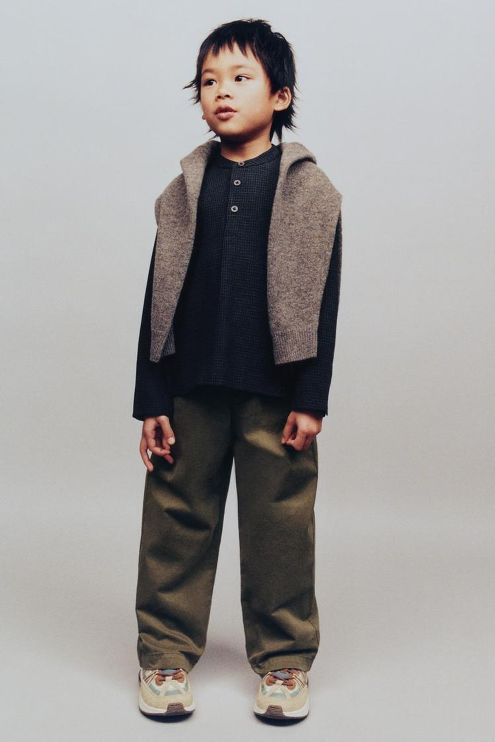 ZARA РУБАШКА В КЛЕТКУ, СИНИЙ/СЕРЫЙ