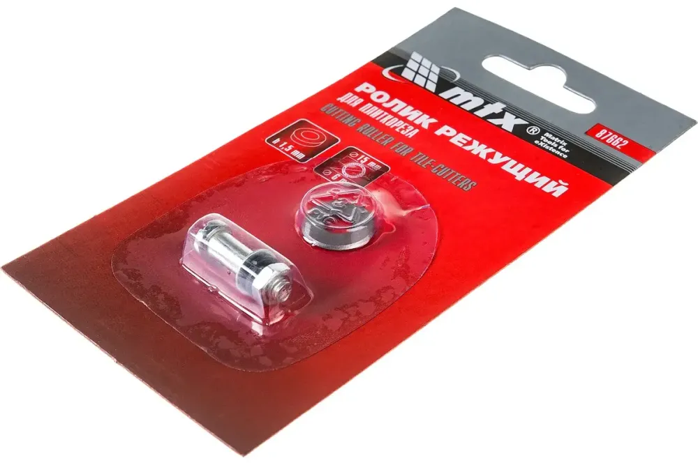 Ролик режущий для плиткореза 15 x 6 x 1.5 мм. МТХ, 87662