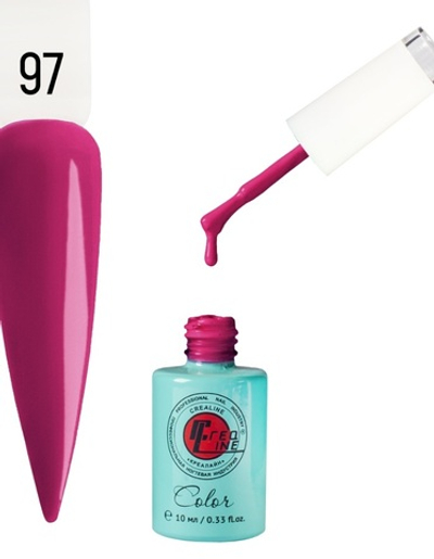 CreaLine Гель-лак UV тон 097 Светлый рубин 10 мл