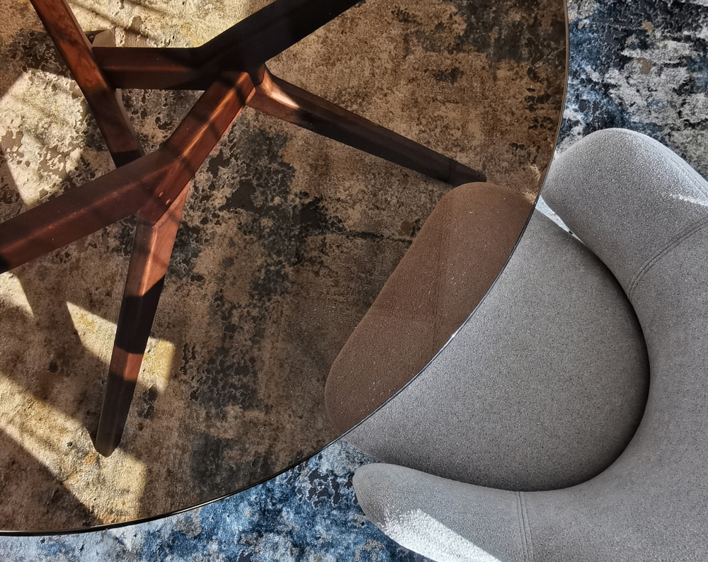 Дизайнерский стол TRIANGLE GLASS 120