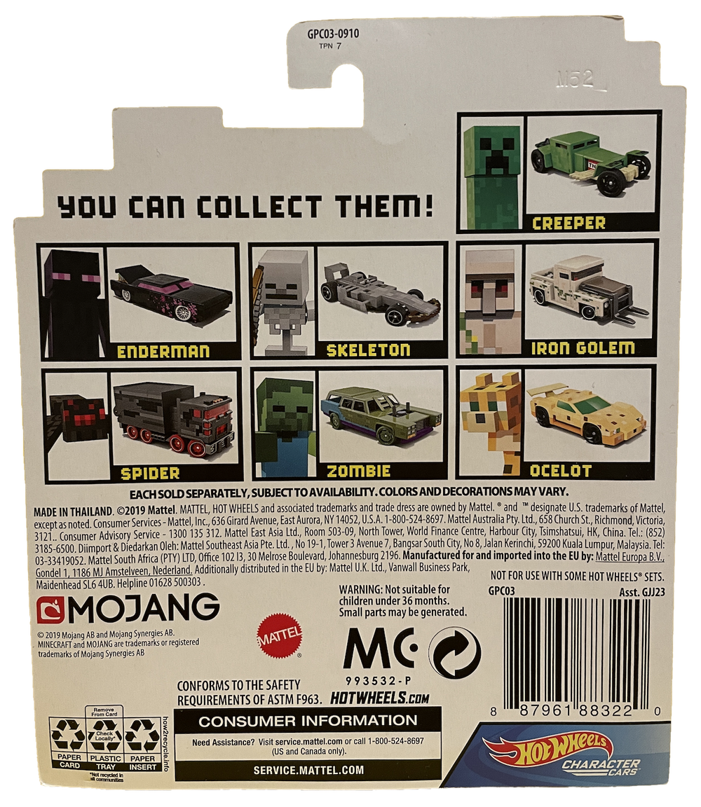 Hot Wheels Minecraft Character Set (2020)