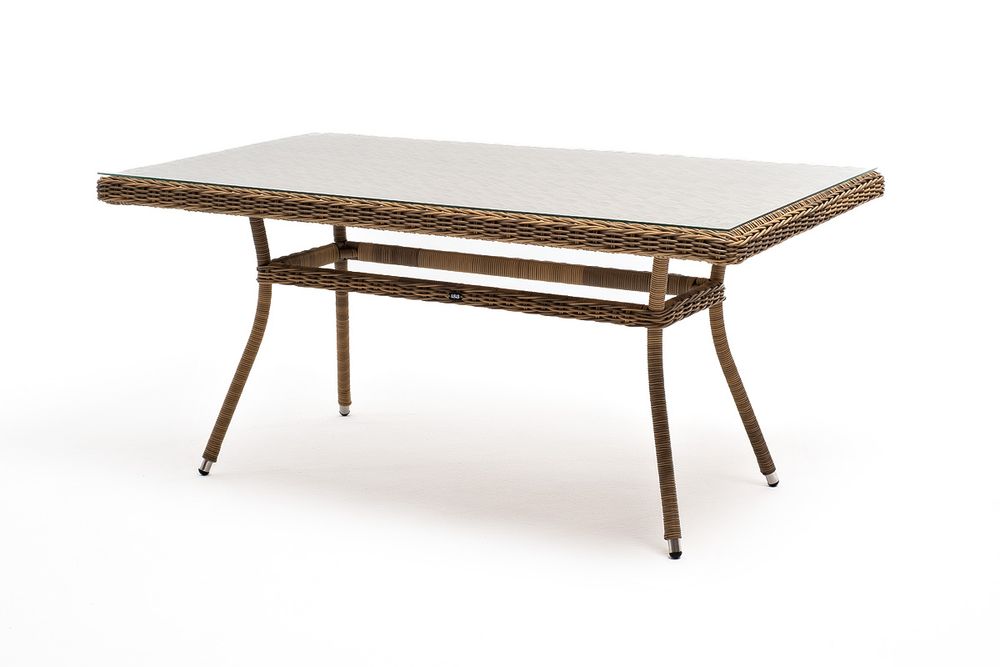 "Латте" обеденная группа плетеная, цвет соломенный