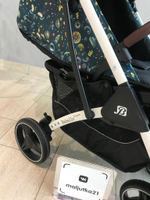 Коляска прогулочная Babalo 2024 Океан текстиль на белой раме