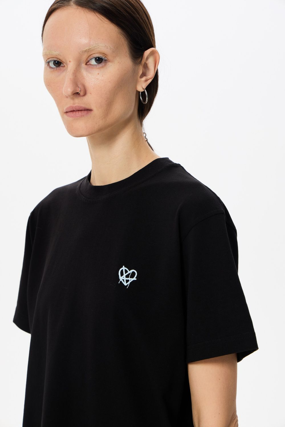 Футболка Kraizy stripes Box Logo черная