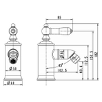 СМЕСИТЕЛЬ BRAVAT ДЛЯ БИДЕ ART F375109U
