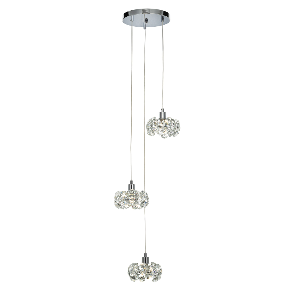 Eletto Betsy EL322P03.1 Хрустальный подвесной светильник Хром