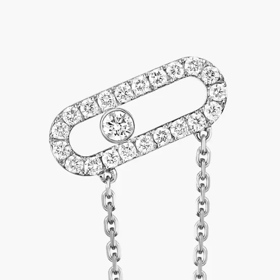 Моносерьга Messika Move Uno single chain earring