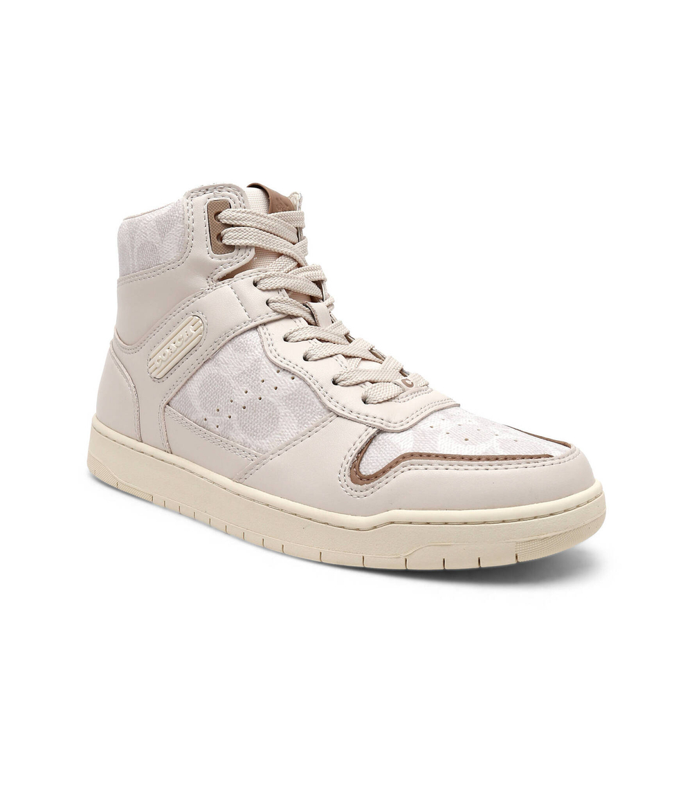 Skórzane кроссовки HI TOP COATED CANVAS Coach - бежевый(CD304)