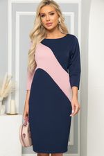 Платье "Ингрид" (пинк энд блю) П4928 LT Collection