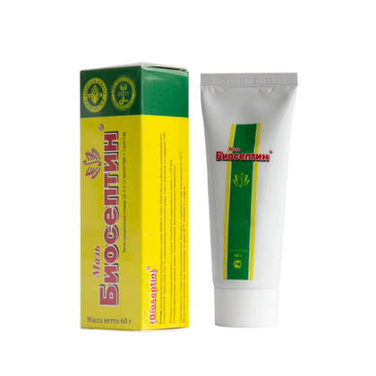 Биосептин мазь для лечения ран, ожогов и дерматитов у животных, 60 г