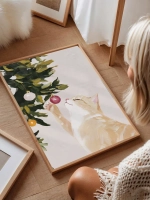 Новогодний декор постер 40х50 см на стену интерьерный