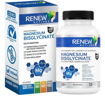 Renew Actives Magnesium Bisglycinate 120 капс, Магний Бисглицинат