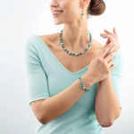 Серьги Coeur de Lion Dark Green-Silver 4010/20-0548