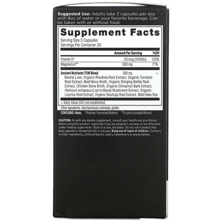 Dr. Axe / Ancient Nutrition, Ancient Nutrients, Магний, 100 мг, 90 капсул