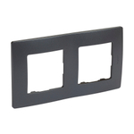 Рамка 2 поста антрацит ETIKA Legrand