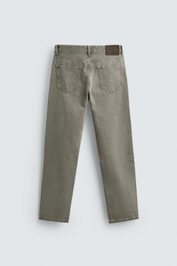 ZARA ДЖИНСЫ REGULAR FIT, СЕРО-КОРИЧНЕВЫЙ