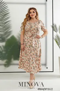 Платье 18-22-персиковый Minova