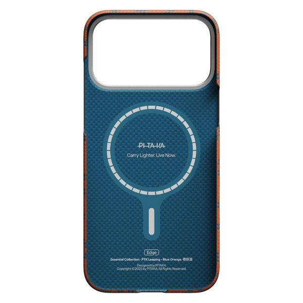 Чехол Pitaka Edge Case для iPhone 17 Pro Max, Оранжевый монограм | Monogram Gold/Orange